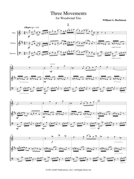 Three Movements for Woodwind Trio
