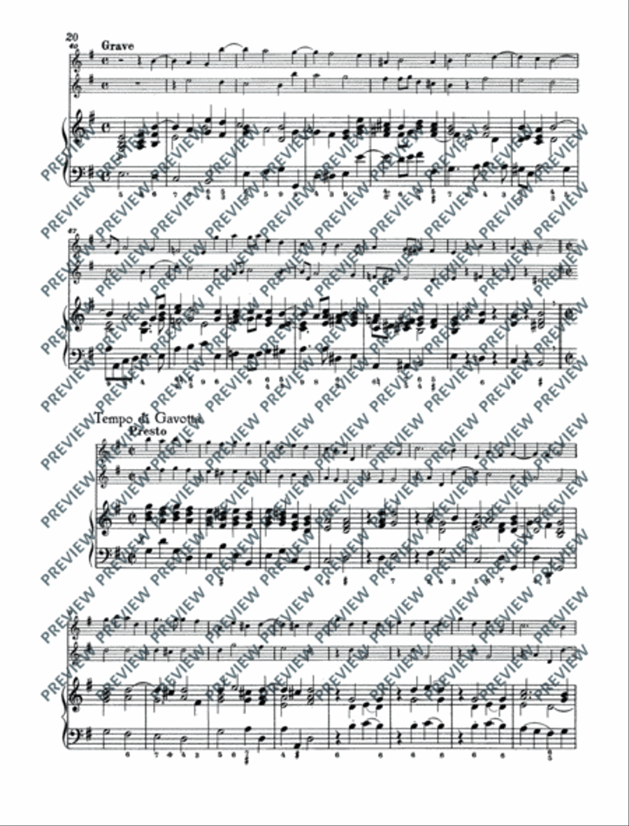 Twelve Chamber Sonatas Cello scores gallery preview page 21