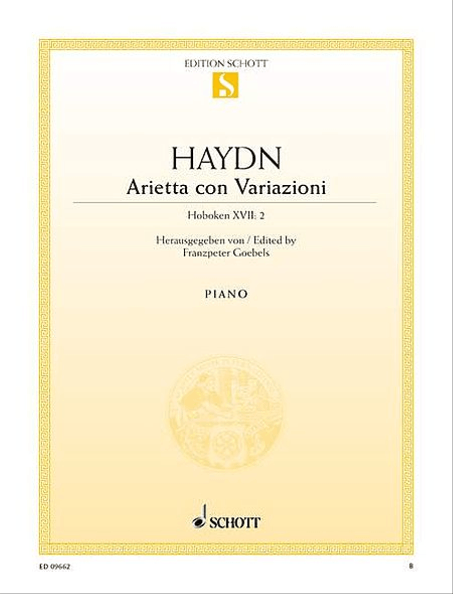 Aria with Variations, Hob. 17:2 Voice Solo scores gallery preview page 1