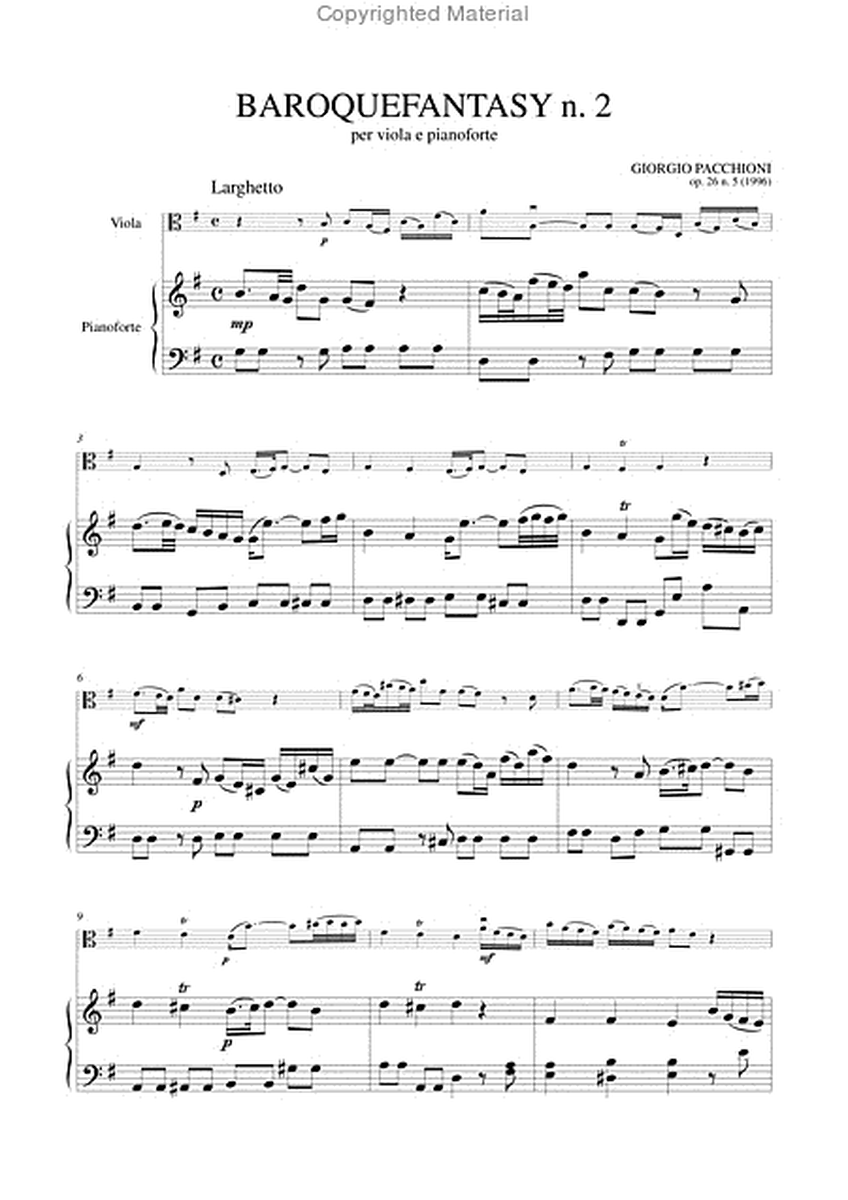 Baroquefantasy No. 2 for Viola and Piano (1996) image number null