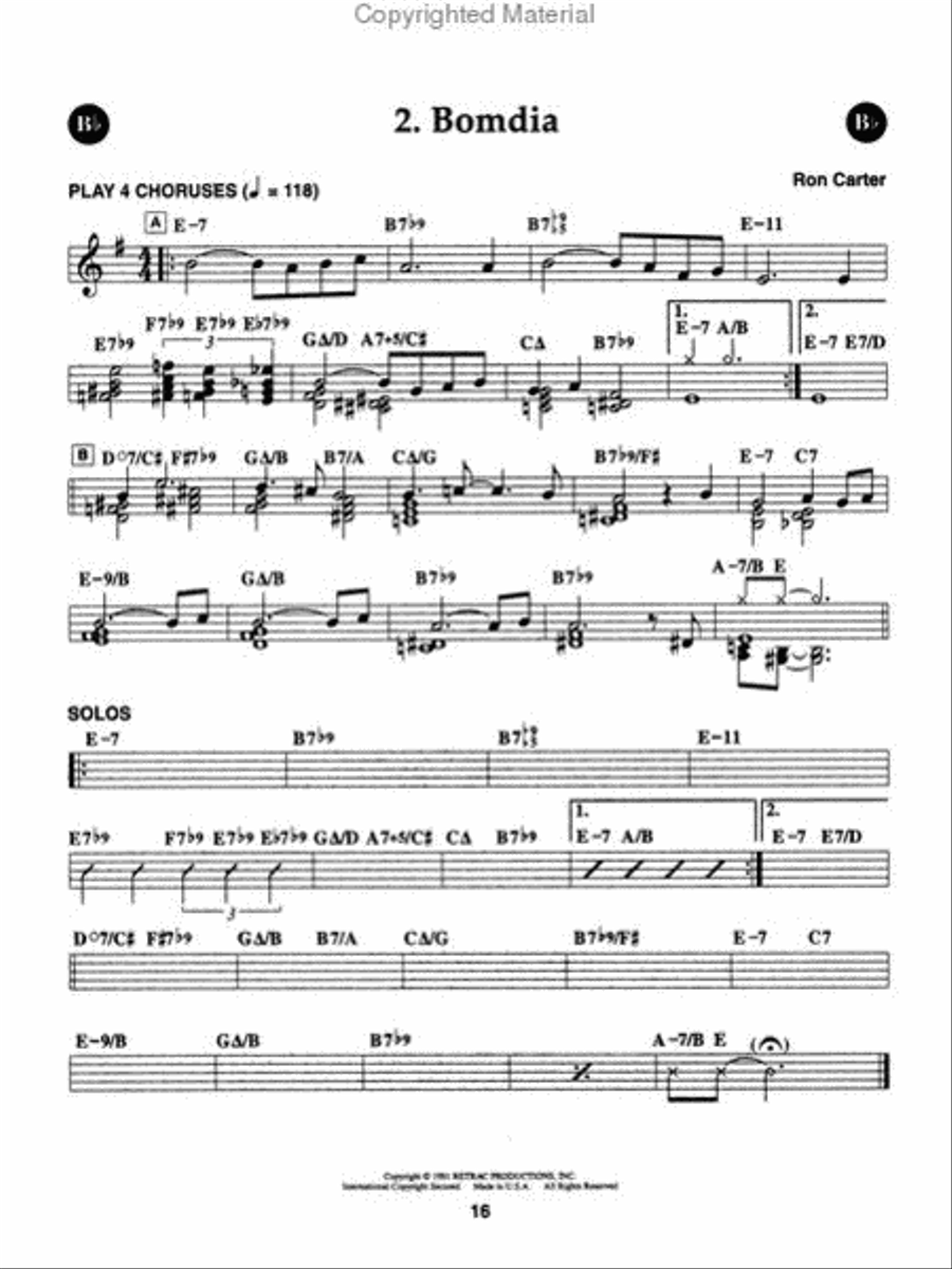 Volume 115 - Ron Carter Double Bass scores gallery preview page 4