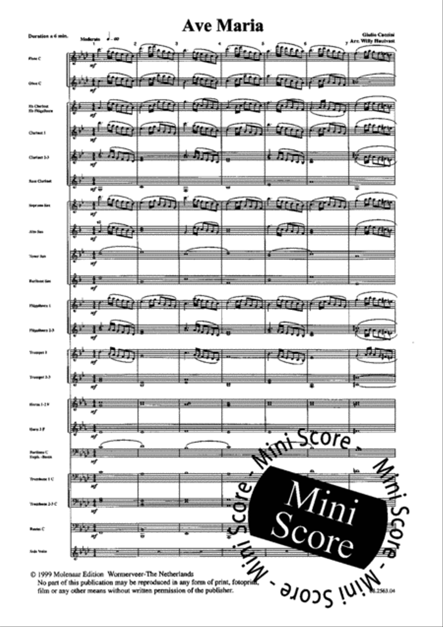Ave Maria Concert Band scores gallery preview page 5