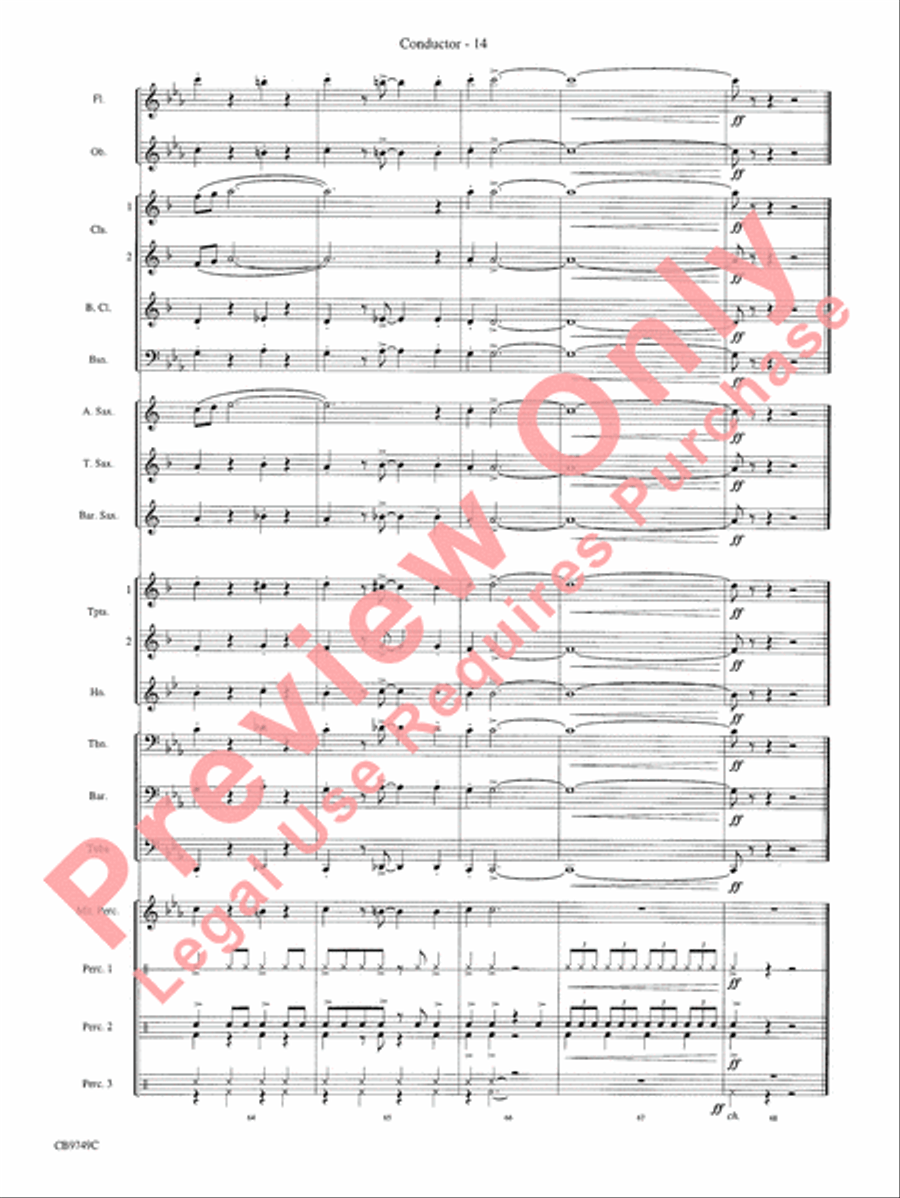 Sing, Sing, Sing Concert Band scores gallery preview page 16