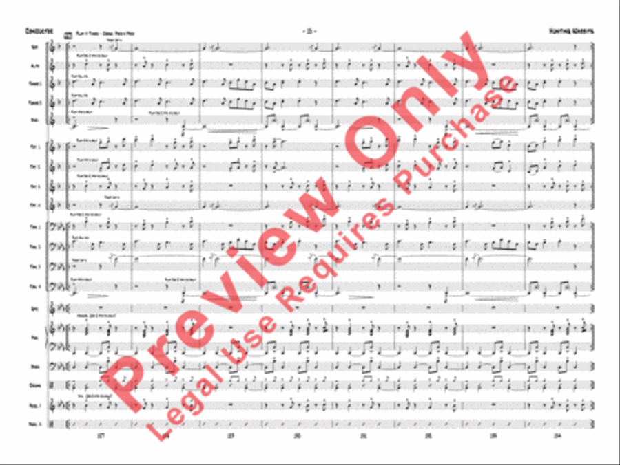 Hunting Wabbits Jazz Ensemble scores gallery preview page 42