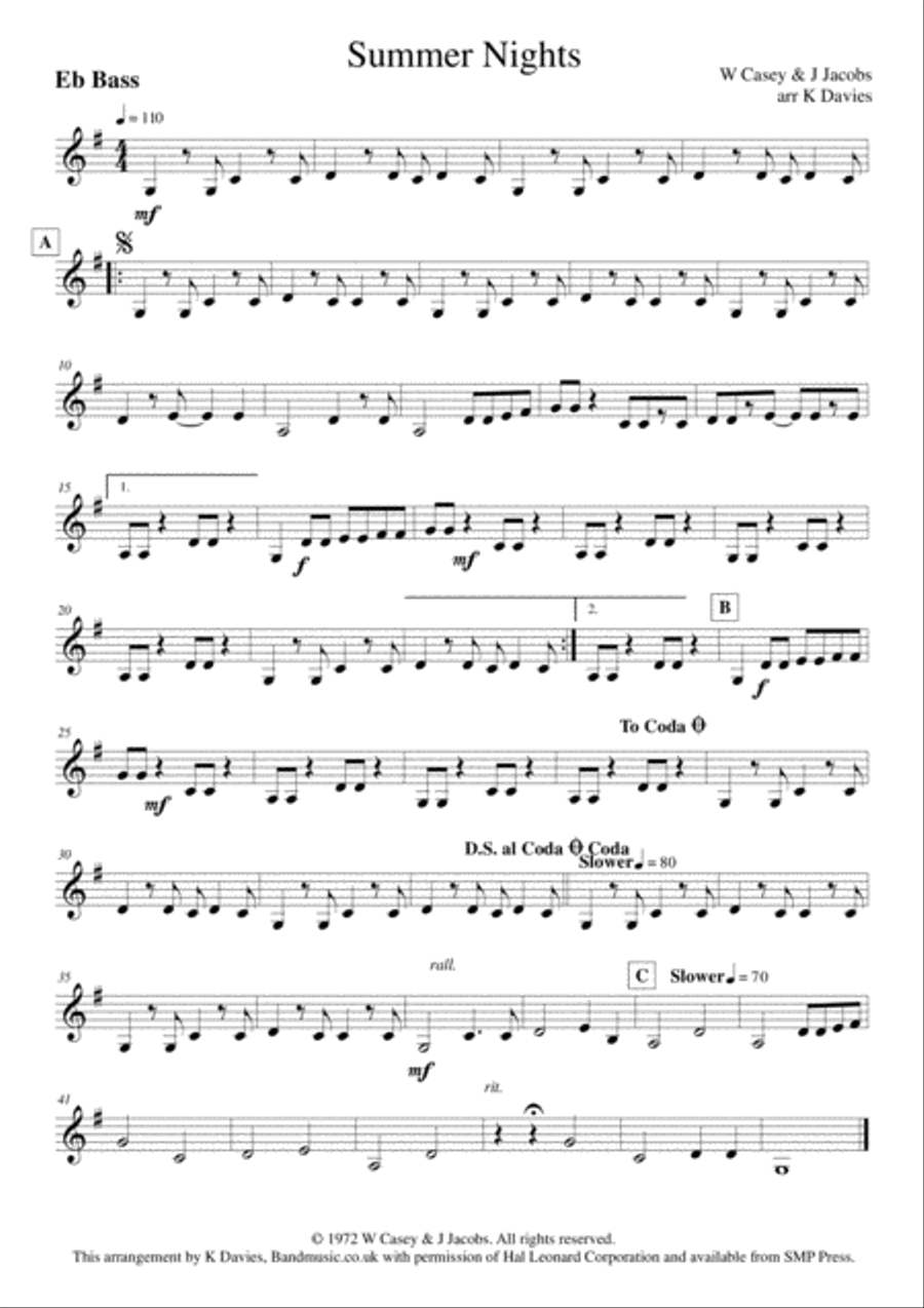 Summer Nights Small Ensemble scores gallery preview page 5