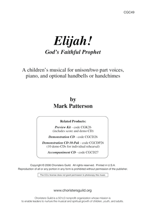 Book cover for Elijah! God's Faithful Prophet