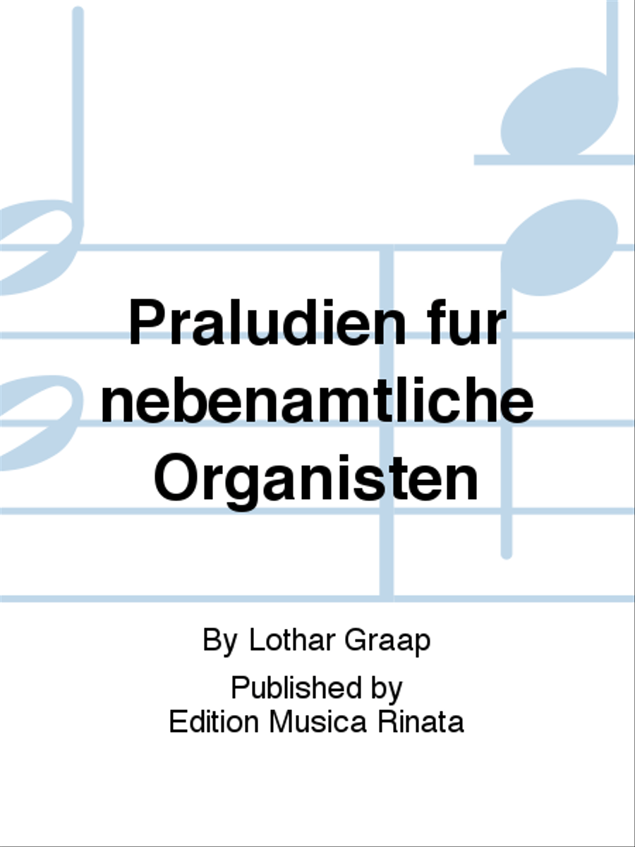 Praludien fur nebenamtliche Organisten Organ scores gallery preview page 1