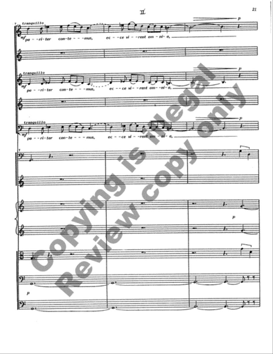 Cantata Rustica (Full/Choral Score) Choir scores gallery preview page 22
