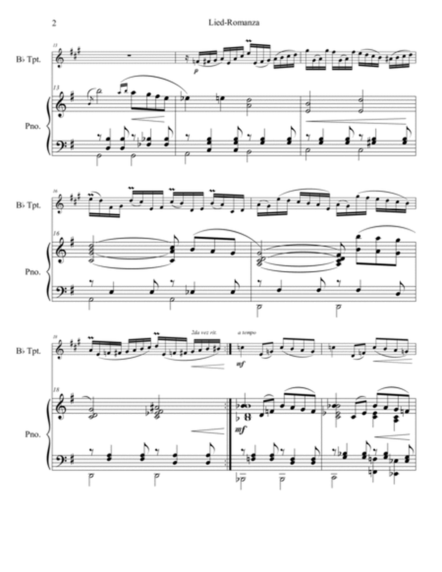 Lied - Romanza for Piano and Bb Trumpet