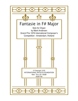 Fantasie in F# Major organ solo