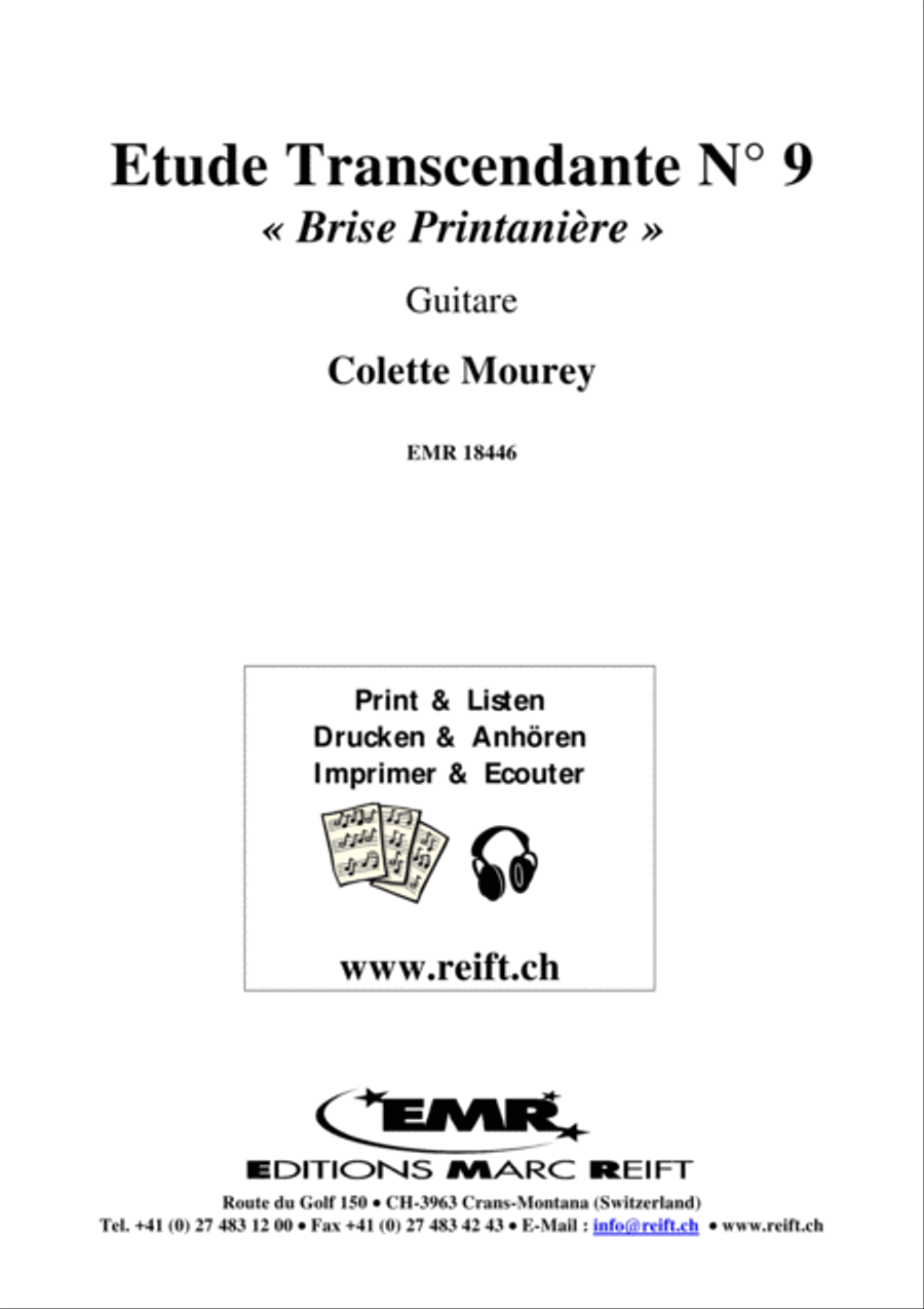 Etude Transcendante No. 9 Classical Guitar scores gallery preview page 2