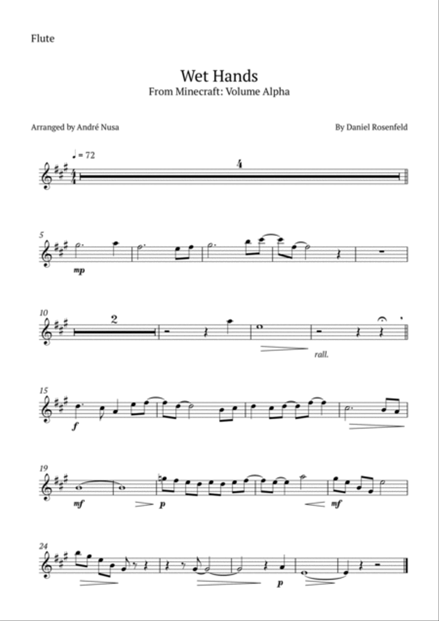 Wet Hands Woodwind Quartet scores gallery preview page 4