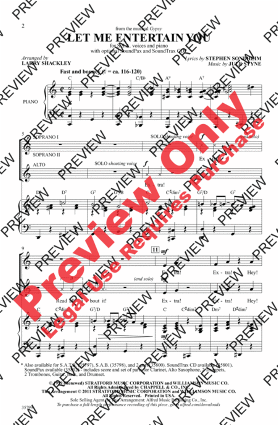 Let Me Entertain You Let Me Entertain You Women's Choir scores gallery preview page 2
