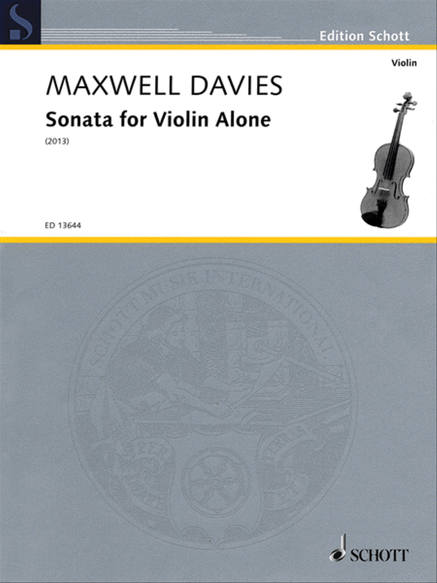 Sonata For Violin Alone Op. 324 Violin Solo scores gallery preview page 1