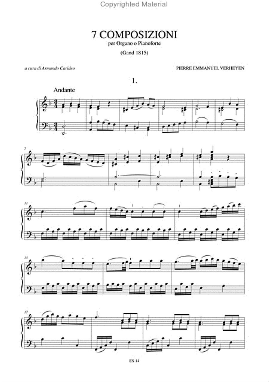 7 Compositions for Organ or Piano Organ scores gallery preview page 2