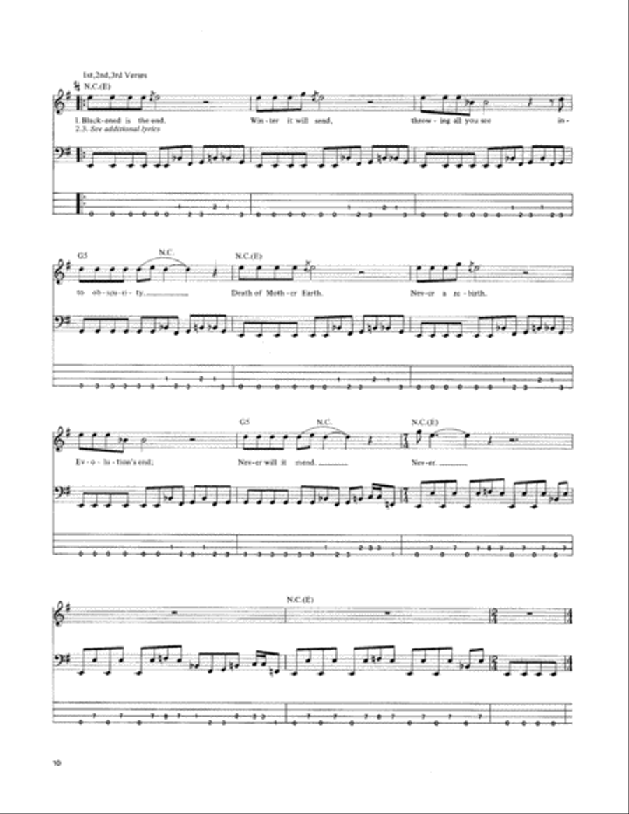 Blackened Blackened Guitar Tablature scores gallery preview page 2