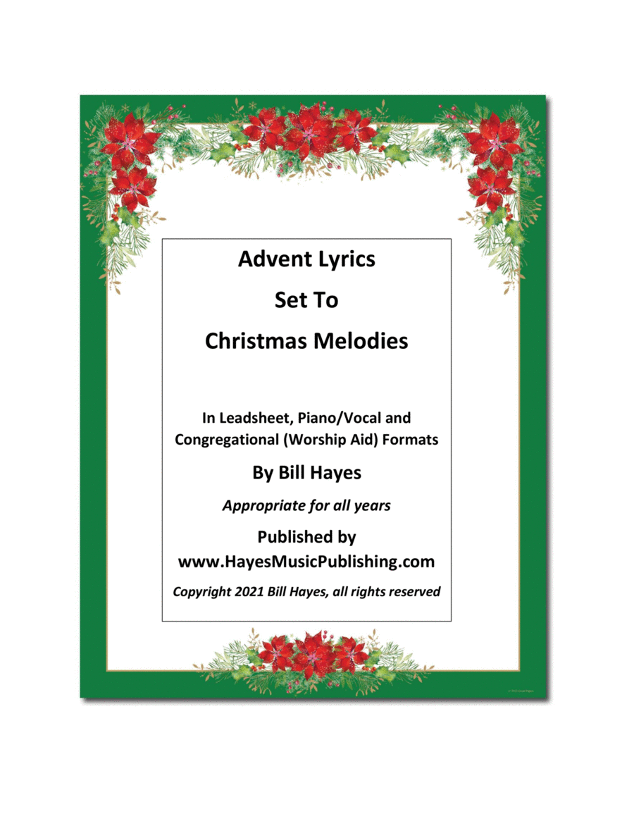 A Collection of Advent Lyrics Set To Christmas Melodies (book)