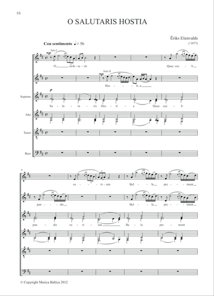 Choral Anthology 1 for Mixed Choir (SATB) Choral Anthology 1 for Mixed Choir (SATB) 4-Part scores gallery preview page 6