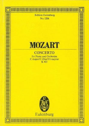 Book cover for Piano Concerto No. 13 in C Major, K. 415