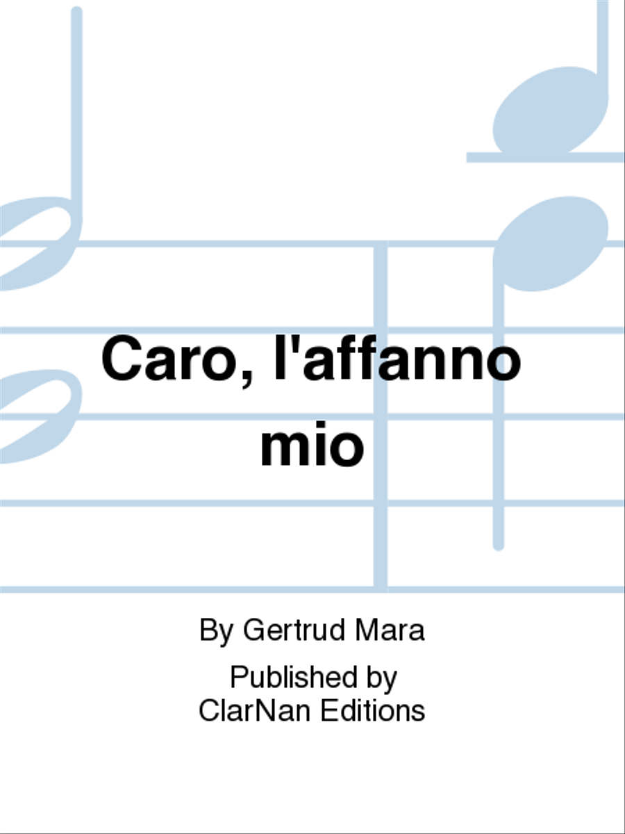 Caro, l'affanno mio