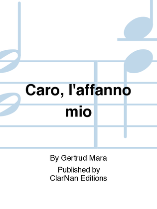 Book cover for Caro, l'affanno mio