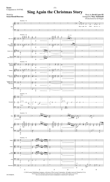 Sing Again the Christmas Story - Orchestral Score and Parts