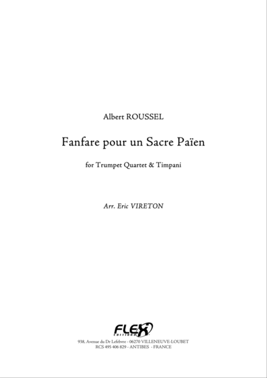 Fanfare Pour Un Sacre Paien Trumpet scores gallery preview page 1