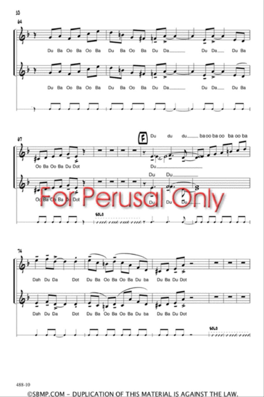 Billy and Ming Do the Bebop Thing - SA Octavo SA scores gallery preview page 10