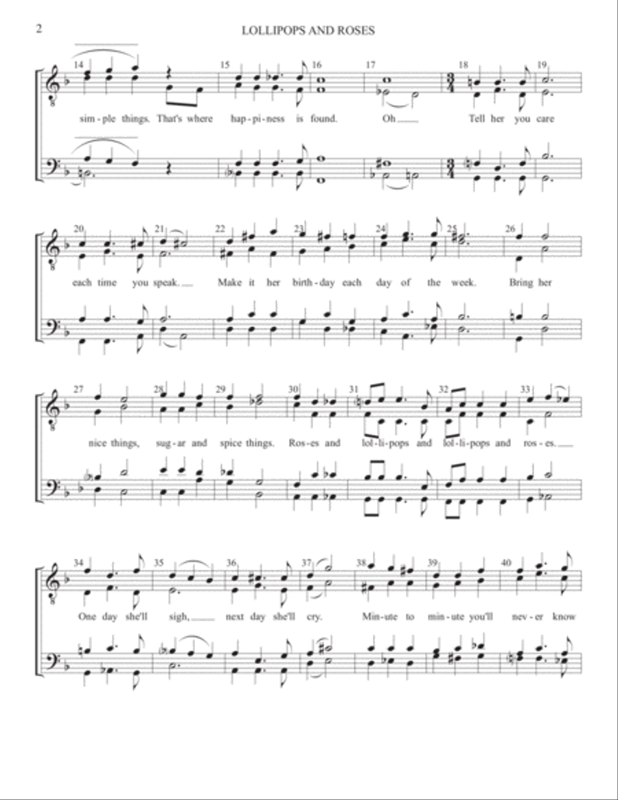 Lollipops And Roses Small Ensemble scores gallery preview page 2