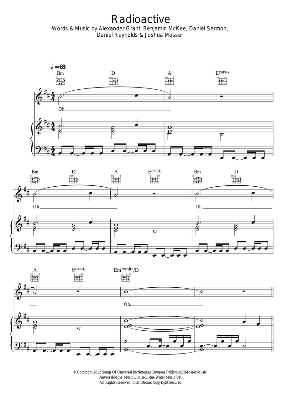 Radioactive Guitar scores gallery preview page 1
