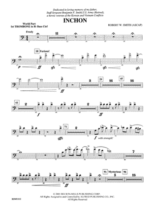 Book cover for Inchon: (wp) 1st B-flat Trombone B.C.