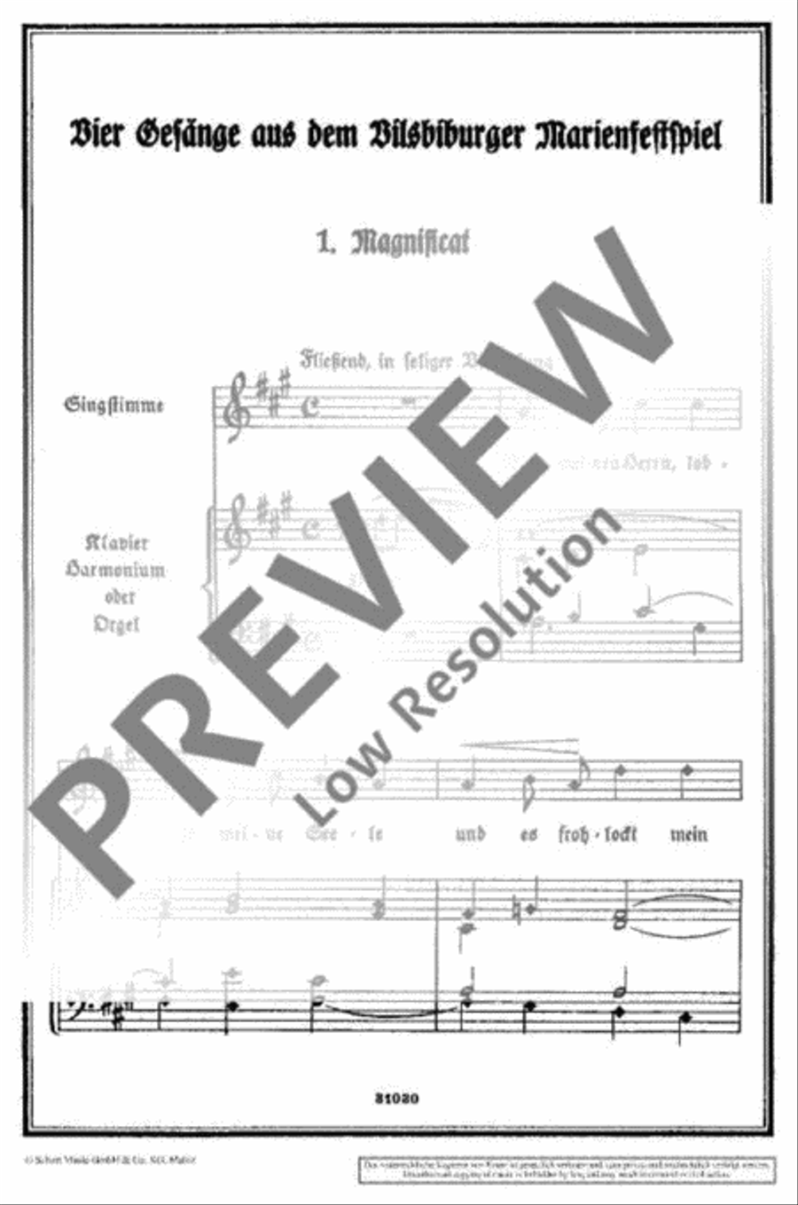 4 Gesänge Voice Solo scores gallery preview page 3