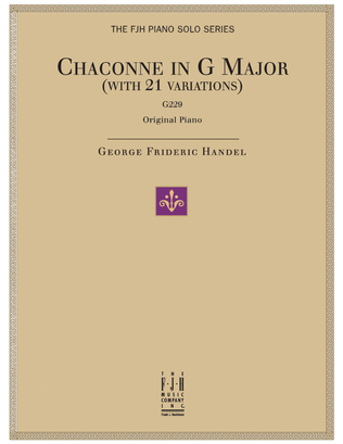Book cover for Chaconne in G Major, G 229