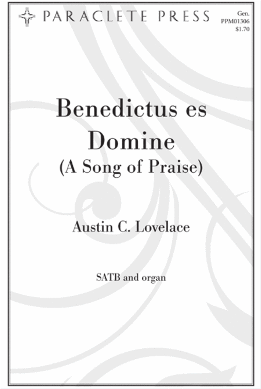 Benedictus es Domine 4-Part scores gallery preview page 1