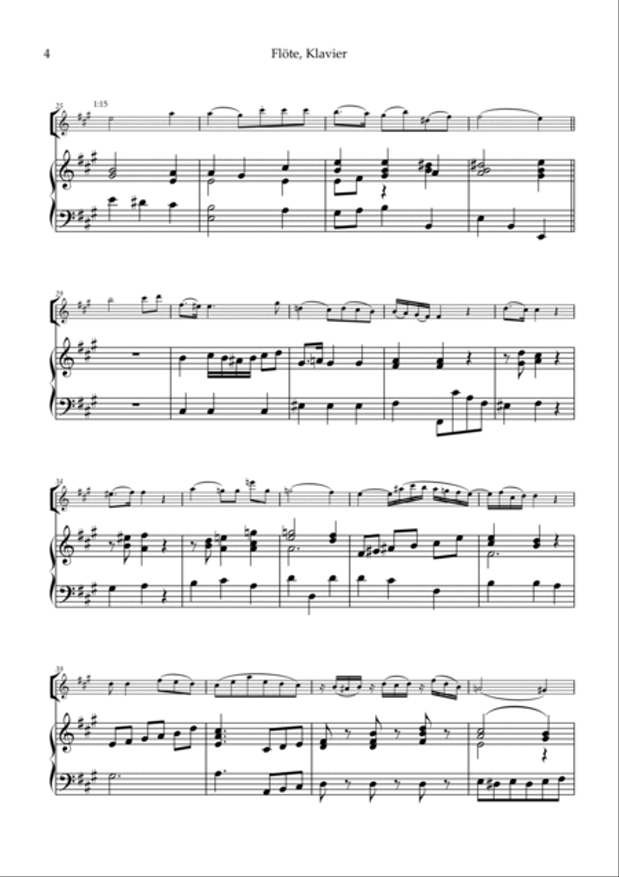 Sonata V Part 2 for Flute Flute Solo scores gallery preview page 4