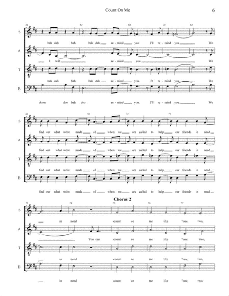Blue Christmas Blue Christmas 4-Part scores gallery preview page 6