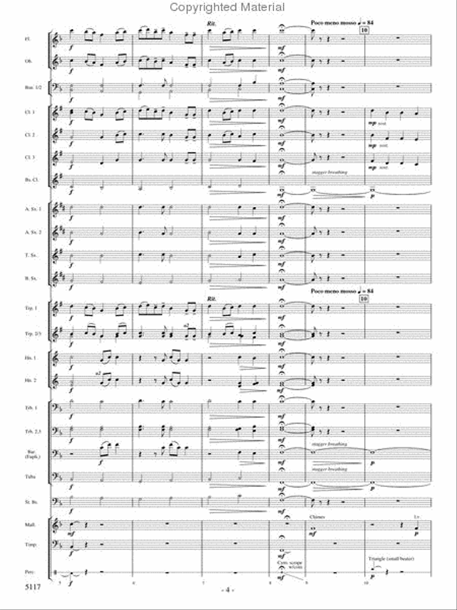 Hymn for a Child Concert Band scores gallery preview page 3