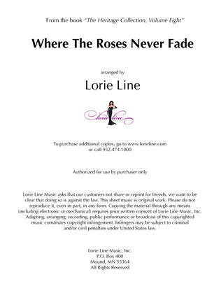 Book cover for Where The Roses Never Fade