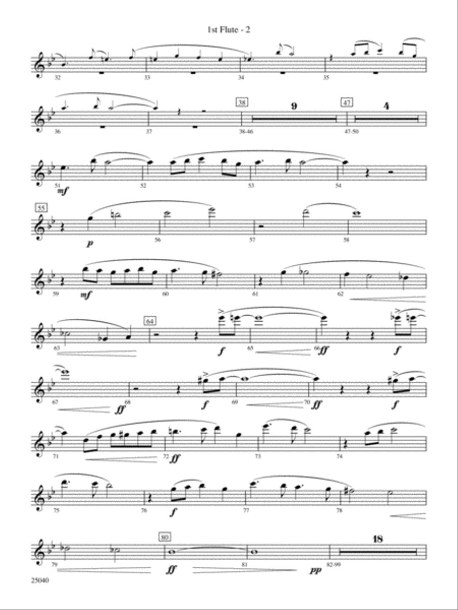 Honor, Laud and Rejoice: Flute Full Orchestra scores gallery preview page 2