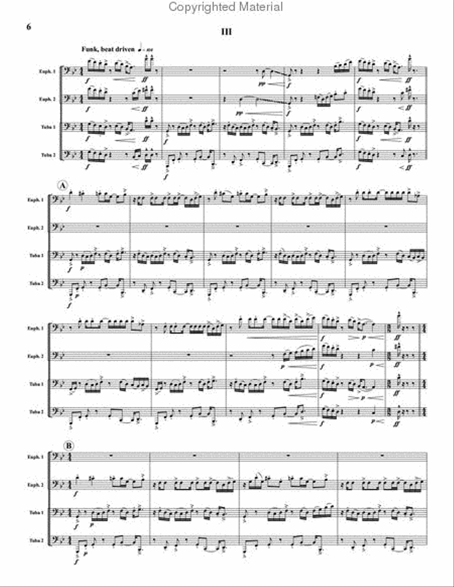 Tuba Quartet, Funk EETT scores gallery preview page 4