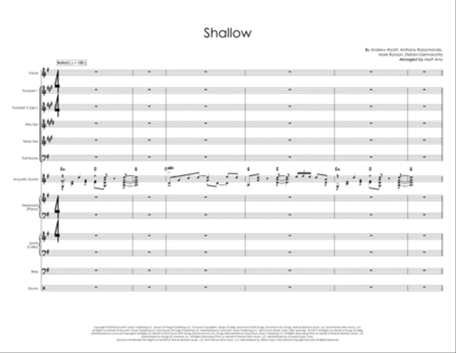 Shallow Jazz Ensemble scores gallery preview page 1