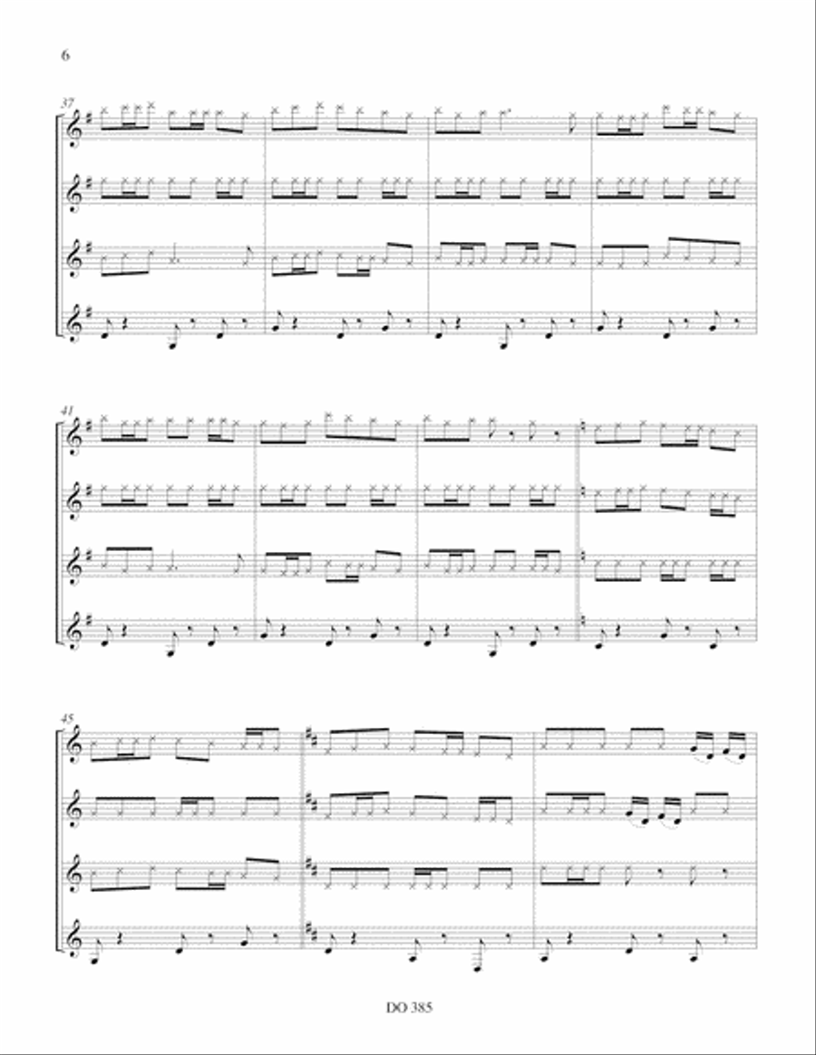 Divertimento Guitar Ensemble scores gallery preview page 6