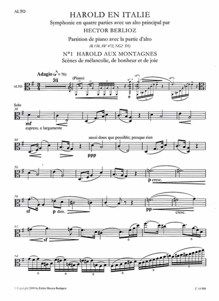 Harold en Italie (Berlioz) und andere Werke