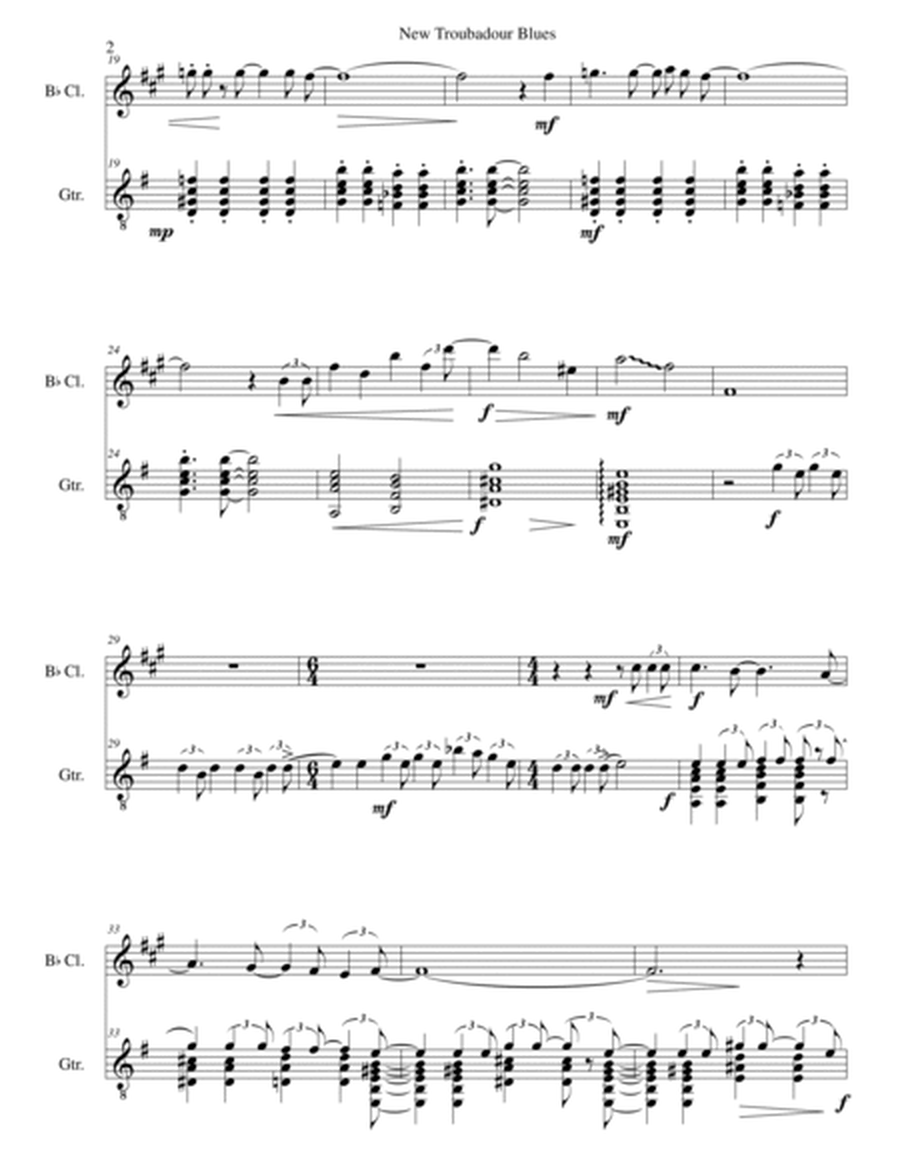 New Troubadour Blues for clarinet and guitar image number null