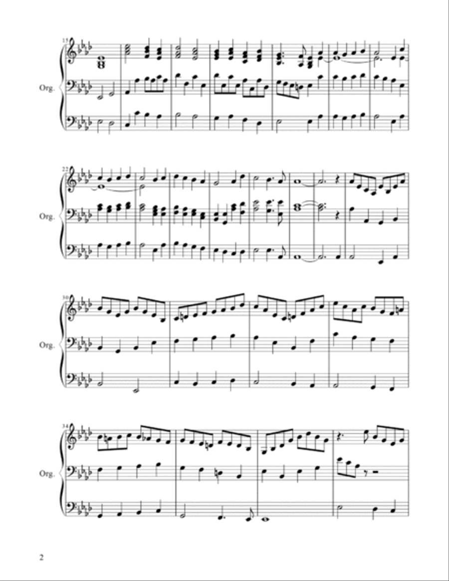 Adeste Fideles Organ Solo scores gallery preview page 3