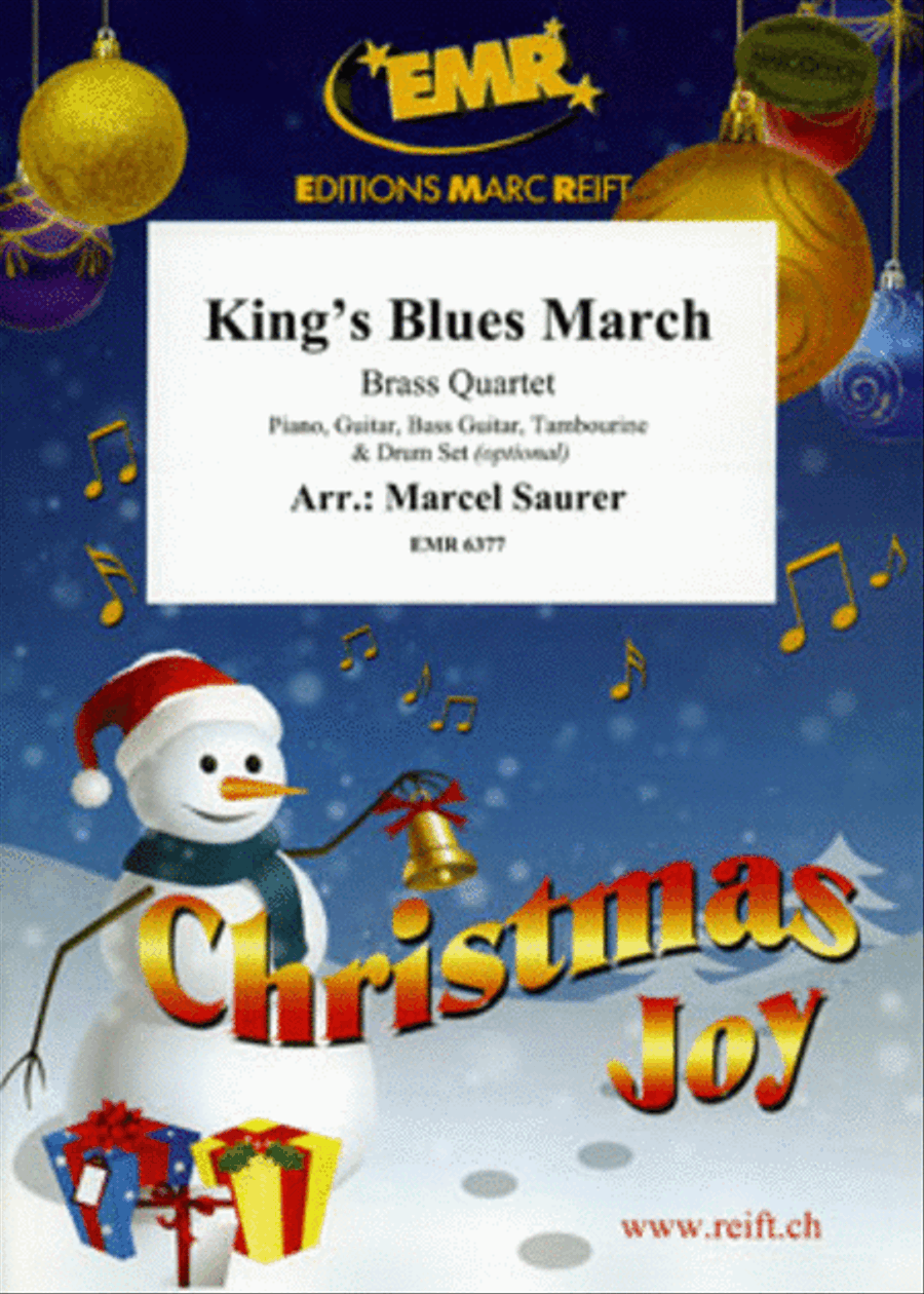 King's Blues March Brass Ensemble scores gallery preview page 1