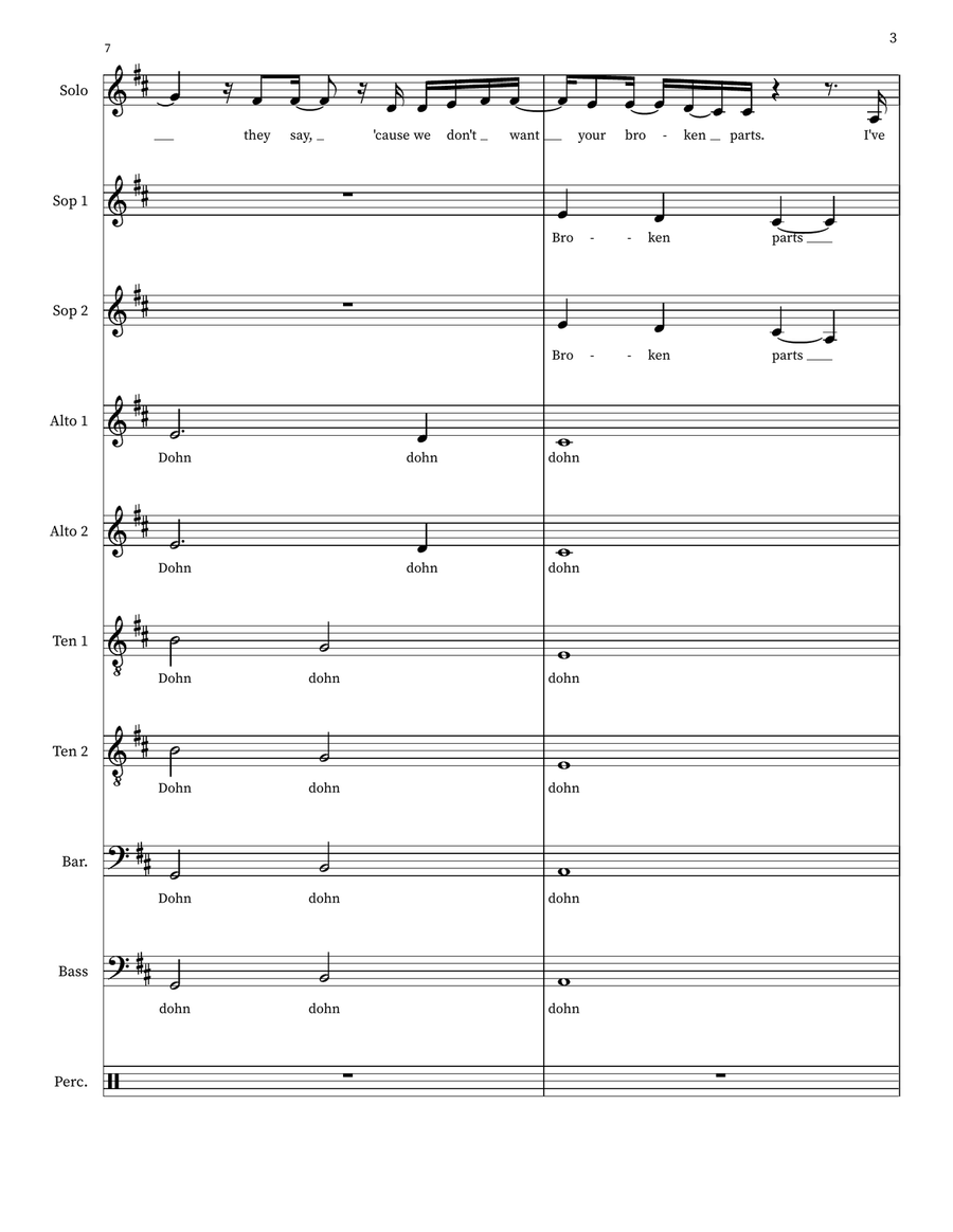 This Is Me Choir scores gallery preview page 3