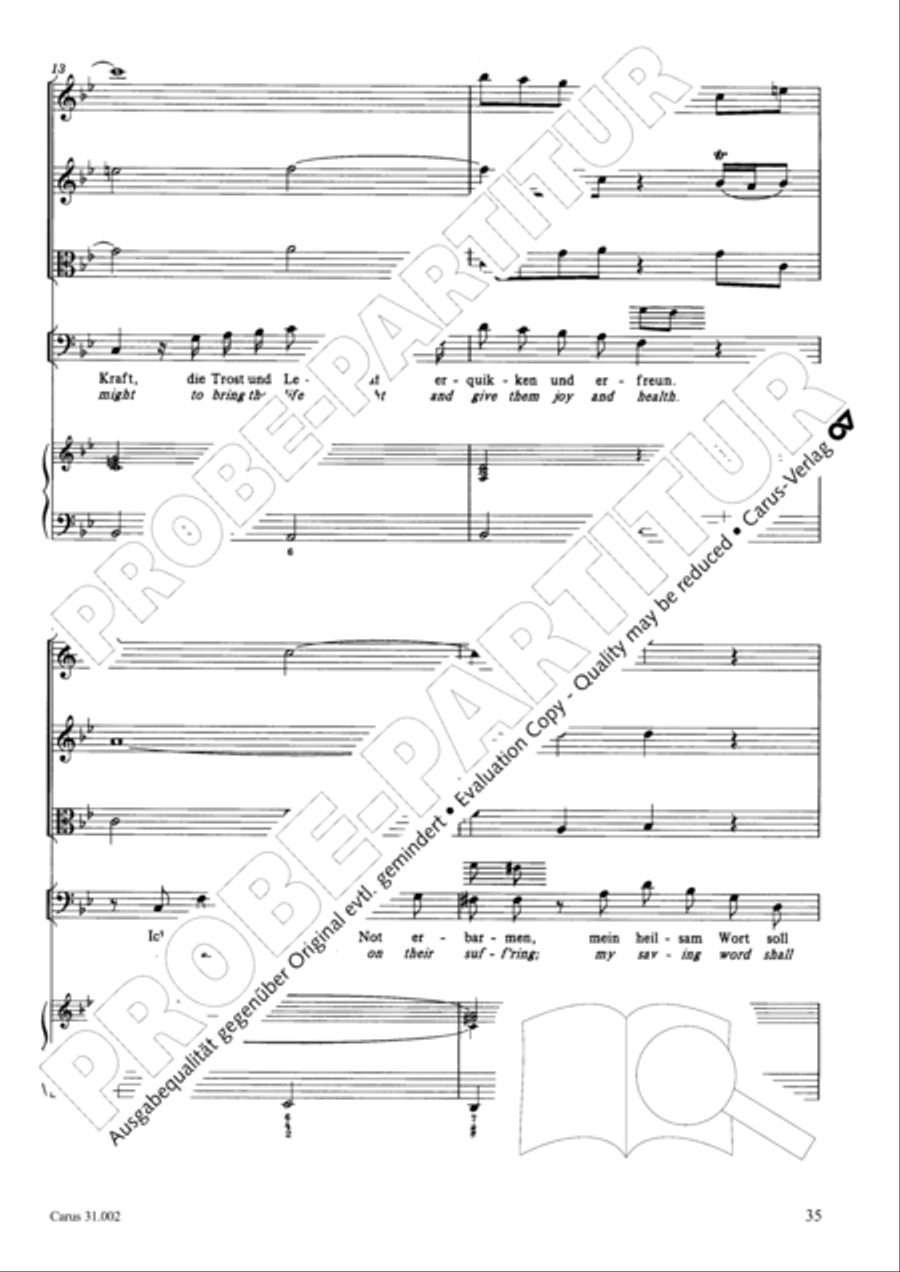 O God, from heaven look on us (Ach Gott, vom Himmel sieh darein) ATB scores gallery preview page 36