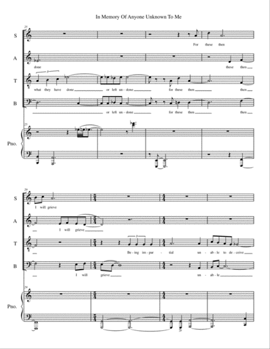 In Memory 4-Part scores gallery preview page 6