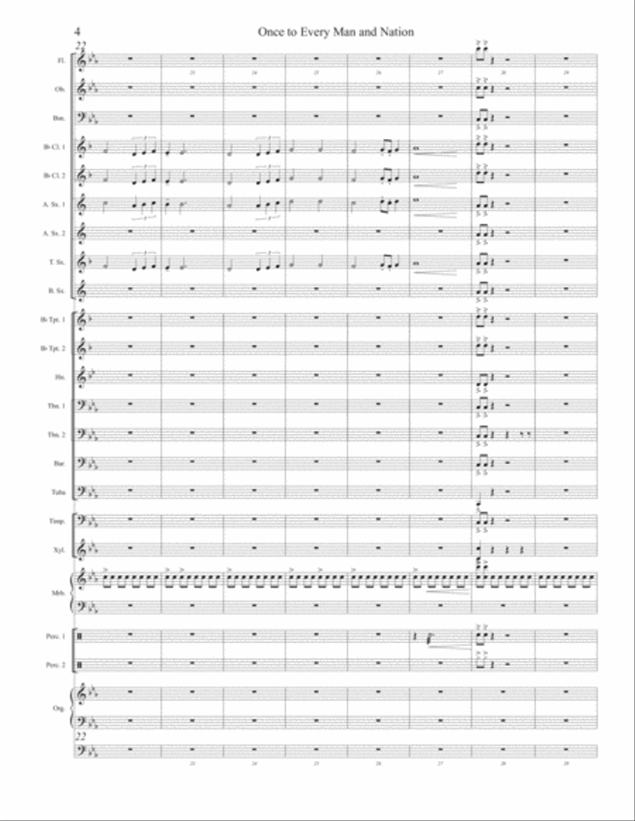 Once to Every Man Concert Band scores gallery preview page 5